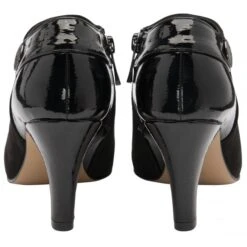 Black Auvergne Heeled Shoe-Boots | Lotus -Delux Shoes Shop black auvergne heeled shoe boots lotus p13402 31898 medium