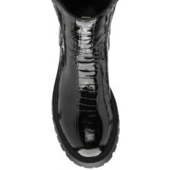Black Croc-Print Corinna Ankle Boots | Lotus -Delux Shoes Shop black croc print corinna ankle boots lotus p13362 32003 medium