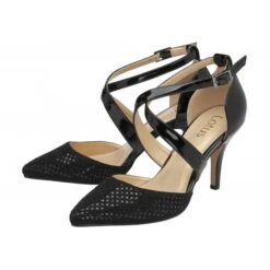 Delux Shoes Shop -Delux Shoes Shop black diamante sophia court shoes lotus p13404 32413 medium