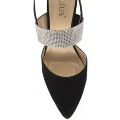 Black & Diamante Violette Slingback Court Shoes | Lotus -Delux Shoes Shop black diamante violette slingback court shoes lotus p13619 33056 medium