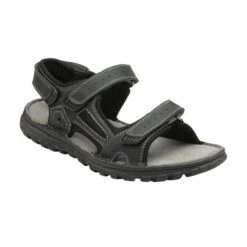 Black Douglas Strap Sandals | Lotus