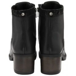 Black Floral-Print Leather Boston Ankle Boots | Lotus -Delux Shoes Shop black floral print leather boston ankle boots lotus p13358 31934 medium