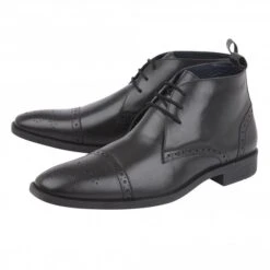 New Products -Delux Shoes Shop black leather bradley lace up boots lotus p12395 27900 medium
