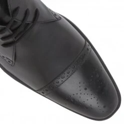 Black Leather Bradley Lace-Up Boots | Lotus -Delux Shoes Shop black leather bradley lace up boots lotus p12395 27902 medium