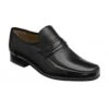 Black Leather Galligan Loafers | Rombah Wallace