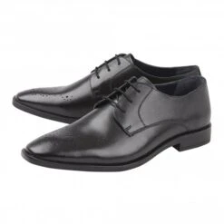Black Leather Ivan Lace-Up Derby Shoes | Lotus -Delux Shoes Shop black leather ivan lace up derby shoes lotus p12743 29101 medium