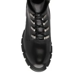 Black Leather Lacie Heeled Ankle Boots | Lotus -Delux Shoes Shop black leather lacie heeled ankle boots lotus p13367 32549 medium