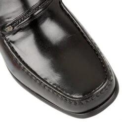 Black Leather Lowndes Loafers | Rombah Wallace -Delux Shoes Shop black leather lowndes loafers rombah wallace p9 6801 medium