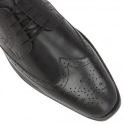 Black Leather Milton Lace-Up Brogues | Lotus -Delux Shoes Shop black leather milton lace up brogues lotus p12742 29159 medium