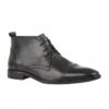 Black Leather Norris Lace-Up Boots | Lotus