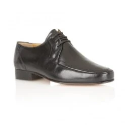 New Products 1 Black Leather Romsey Lace-Up Shoes | Rombah Wallace