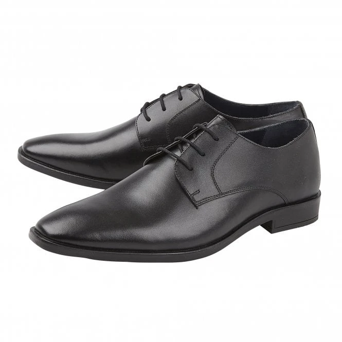 Black Leather Ross Lace-Up Derby Shoes | Lotus 4 Black Leather Ross Lace-Up Derby Shoes | Lotus - Image 2