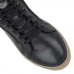 Black Leather Siobhan High Top Trainers | Stressless By Lotus -Delux Shoes Shop black leather siobhan high top trainers stressless by lotus p12693 29247 medium