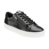 Black Leather & Snake-Print Sky Casual Trainers | Stressless By Lotus -Delux Shoes Shop black leather snake print sky casual trainers stressless by lotus p13113 30925 medium