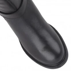 Black Leather & Suede Maddy Mid-Calf Boots | Lotus -Delux Shoes Shop black leather suede maddy mid calf boots lotus p12179 27151 medium