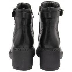 Black Leather Virginia Heeled Zip-Up Ankle Boots | Lotus -Delux Shoes Shop black leather virginia heeled zip up ankle boots lotus p13368 32450 medium