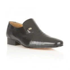 Black Leather Warwick Loafers | Rombah Wallace