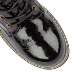 Black & Leopard-Print Naomi Lace-Up Ankle Boots | Lotus -Delux Shoes Shop black leopard print naomi lace up ankle boots lotus p12667 29167 medium