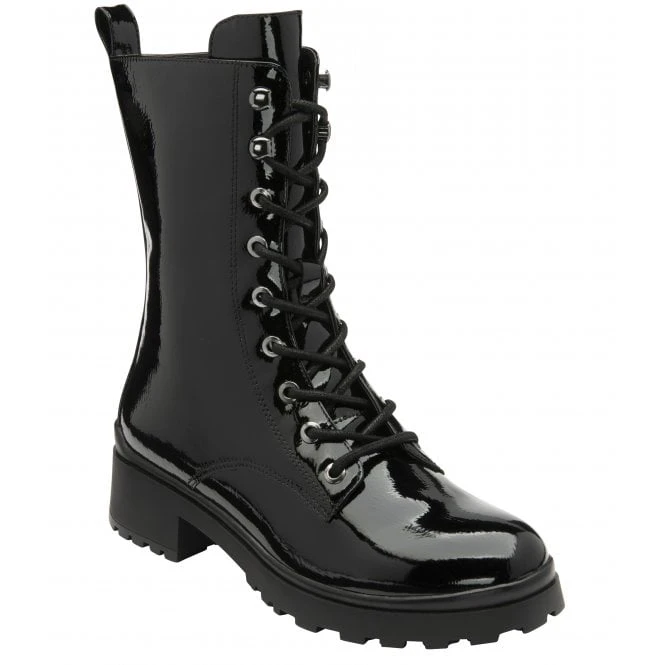 Black Patent Delaney Mid-Calf Boots | Lotus 3 Black Patent Delaney Mid-Calf Boots | Lotus