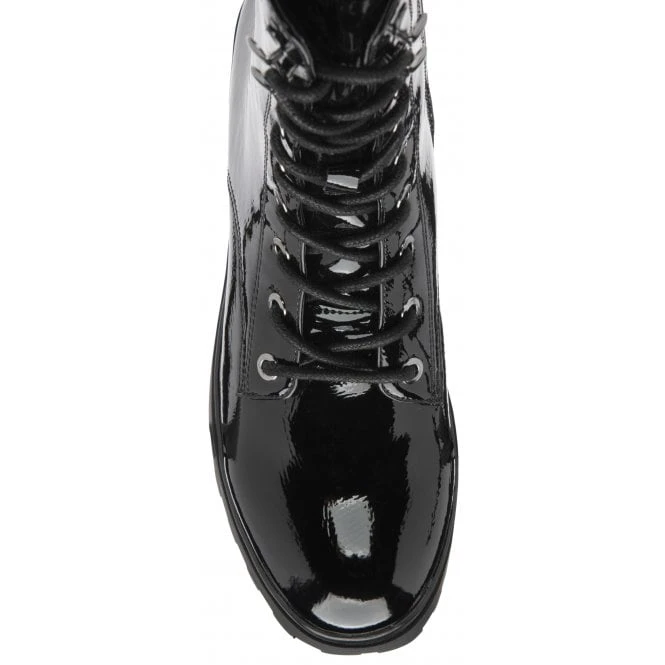 Black Patent Delaney Mid-Calf Boots | Lotus 6 Black Patent Delaney Mid-Calf Boots | Lotus - Image 4