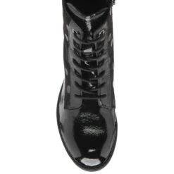 Black Patent Leather Hawaii Ankle Boots | Lotus -Delux Shoes Shop black patent leather hawaii ankle boots lotus p13365 32155 medium