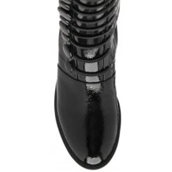 Black Patent Lisa Knee High Boots | Lotus -Delux Shoes Shop black patent lisa knee high boots lotus p13386 32247 medium