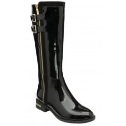 Black Patent Louella Knee High Boots | Lotus