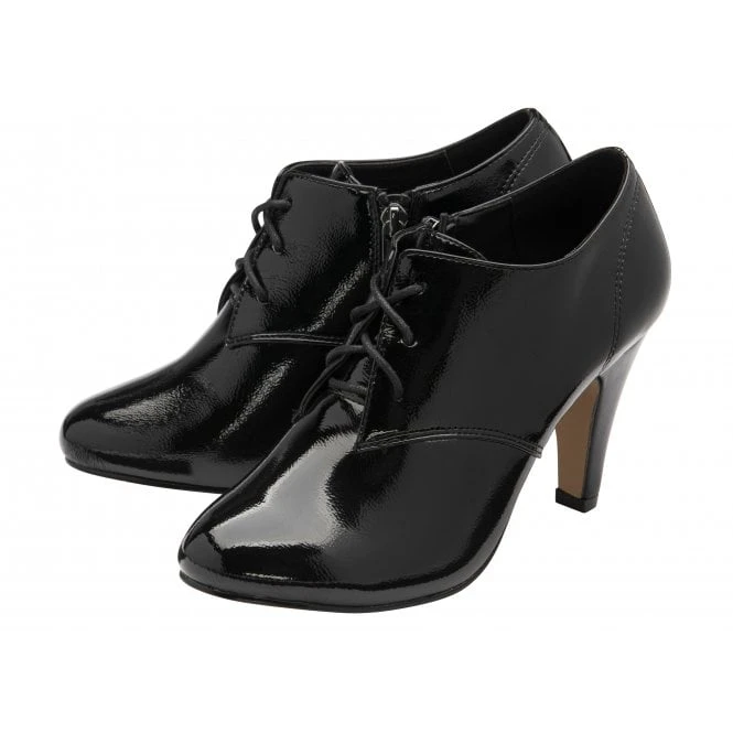 Black Patent Sonia Shoe-Boots | Lotus 4 Black Patent Sonia Shoe-Boots | Lotus - Image 2