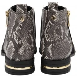 Black & Snake-Print Anneka Ankle Boots | Lotus -Delux Shoes Shop black snake print anneka ankle boots lotus p13370 31886 medium