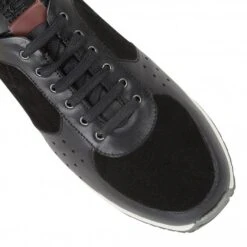 Black Suede & Leather Abel Trainers | Lotus -Delux Shoes Shop black suede leather abel trainers lotus p12746 29538 medium