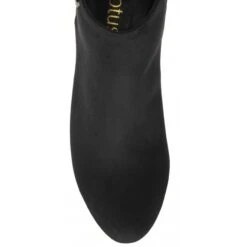 Black Textile Cassandra Heeled Ankle Boots | Lotus -Delux Shoes Shop black textile cassandra heeled ankle boots lotus p13372 31951 medium