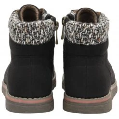 Black Textile Cedar Ankle Boots | Lotus -Delux Shoes Shop black textile cedar ankle boots lotus p13382 31962 medium