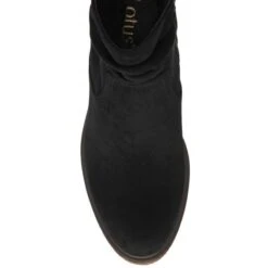 Black Textile Danica Heeled Ankle Boots | Lotus -Delux Shoes Shop black textile danica heeled ankle boots lotus p13360 32015 medium