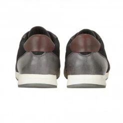 Black Textile & Grey Leather Barrie Trainers | Lotus -Delux Shoes Shop black textile grey leather barrie trainers lotus p12747 29557 medium