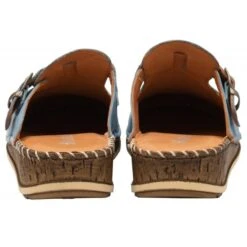 Blue Leather Kerry Round-Toe Mules | Lotus -Delux Shoes Shop blue leather kerry round toe mules lotus p13634 33259 medium