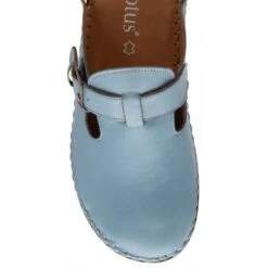 Blue Leather Kerry Round-Toe Mules | Lotus -Delux Shoes Shop blue leather kerry round toe mules lotus p13634 33260 medium