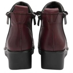 Bordo Leather Cordelia Wedge Ankle Boots | Lotus -Delux Shoes Shop bordo leather cordelia wedge ankle boots lotus p13470 31990 medium