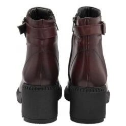 Bordo Leather Virginia Heeled Zip-Up Ankle Boots | Lotus -Delux Shoes Shop bordo leather virginia heeled zip up ankle boots lotus p13440 32454 medium