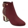 Bordo Textile Cassandra Heeled Ankle Boots | Lotus -Delux Shoes Shop bordo textile cassandra heeled ankle boots lotus p13444 31952 medium