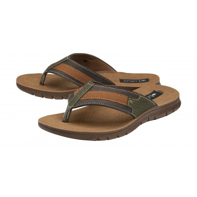Brown Ian Toe-Post Sandals | Lotus 4 Brown Ian Toe-Post Sandals | Lotus - Image 2