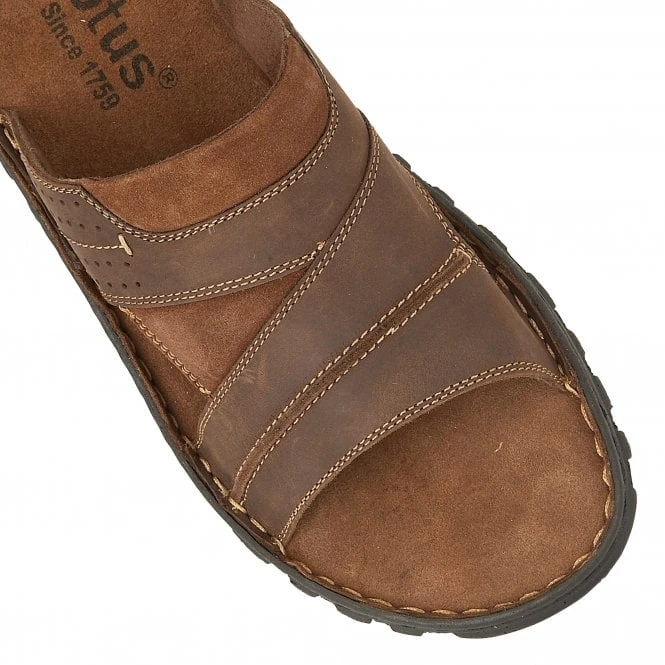 Brown Leather Cole Mule Sandals | Lotus 6 Brown Leather Cole Mule Sandals | Lotus - Image 4