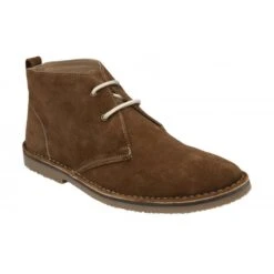 Cognac Suede Heyford Lace-Up Desert Boots | Lotus