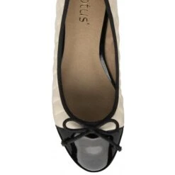 Cream & Black Ivy Ballerina Shoes | Lotus -Delux Shoes Shop cream black ivy ballerina shoes lotus p13737 33140 medium