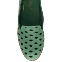 Green Leather Karson Slip-On Shoes | Lotus -Delux Shoes Shop green leather karson slip on shoes lotus p13748 33256 medium
