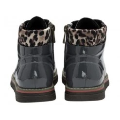 Grey & Leopard-Print Patent Naomi Lace-Up Ankle Boots | Lotus 8 Grey & Leopard-Print Patent Naomi Lace-Up Ankle Boots | Lotus -Delux Shoes Shop grey leopard print patent naomi lace up ankle boots lotus p13037 30739 medium