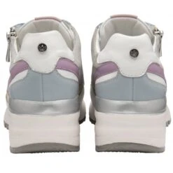 Grey Pastel Leather Suzuka Zip-Up Casual Trainers | Stressless By Lotus -Delux Shoes Shop grey pastel leather suzuka zip up casual trainers stressless by lotus p13705 32943 medium