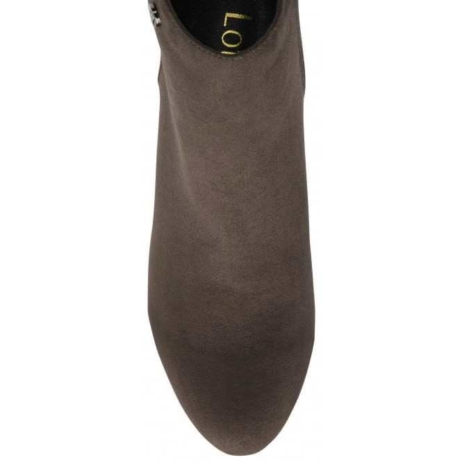 Grey Textile Cassandra Heeled Ankle Boots | Lotus 6 Grey Textile Cassandra Heeled Ankle Boots | Lotus - Image 4