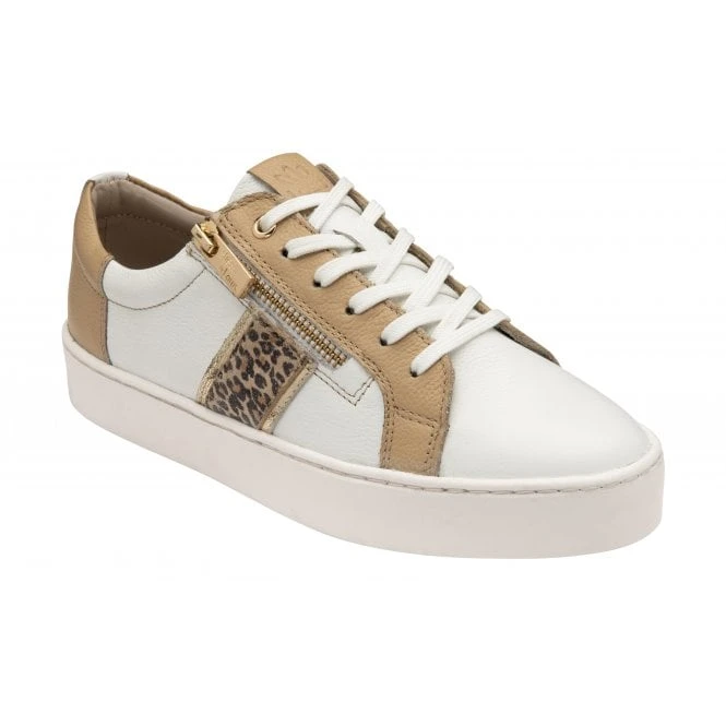 Natural & Leopard-Print Leather Sahara Zip-Up Trainers | Stressless By Lotus 3 Natural & Leopard-Print Leather Sahara Zip-Up Trainers | Stressless By Lotus