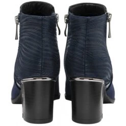 Navy & Animal-Print Rebecca Ankle Boots | Lotus -Delux Shoes Shop navy animal print rebecca ankle boots lotus p13456 32346 medium