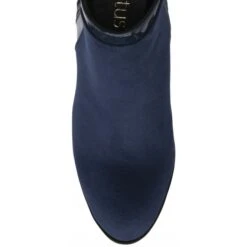 Navy & Animal-Print Rebecca Ankle Boots | Lotus -Delux Shoes Shop navy animal print rebecca ankle boots lotus p13456 32347 medium